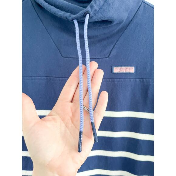 Vineyard Vines | Shep Mixed Stripe Top In Deep Bay | Blue White | Sz XS - Picture 4 of 8